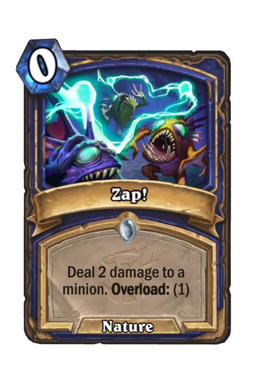 Zap! Hearthstone kártya