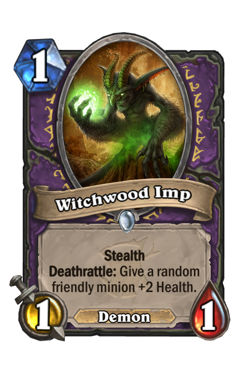 Witchwood Imp Hearthstone kártya