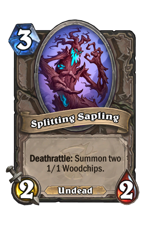 Splitting Sapling Hearthstone kártya