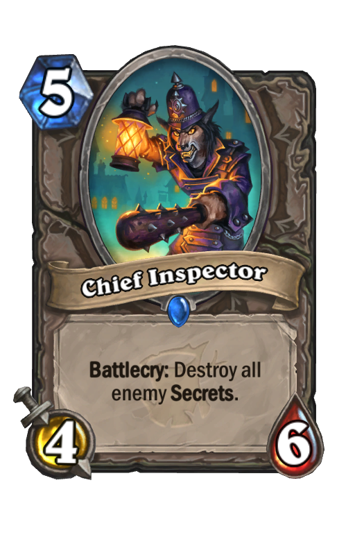 Chief Inspector Hearthstone kártya
