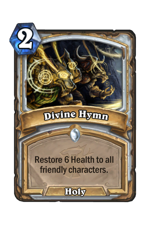Divine Hymn Hearthstone kártya