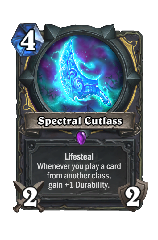 Spectral Cutlass Hearthstone kártya