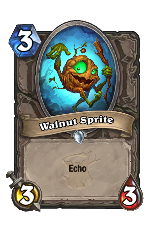 Walnut Sprite Hearthstone kártya