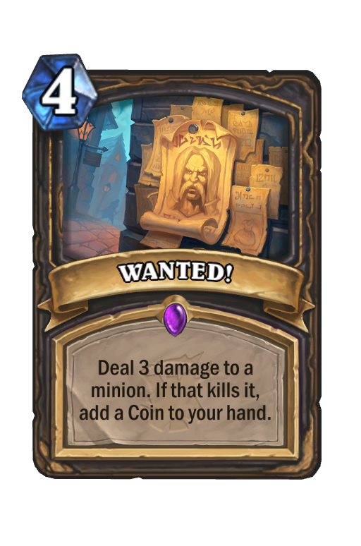 WANTED! Hearthstone kártya
