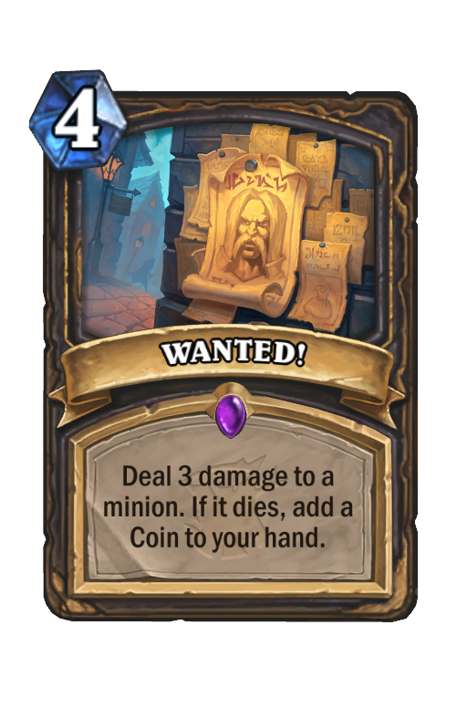 WANTED! Hearthstone kártya
