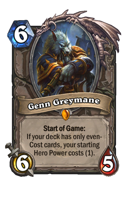 Genn Greymane Hearthstone kártya