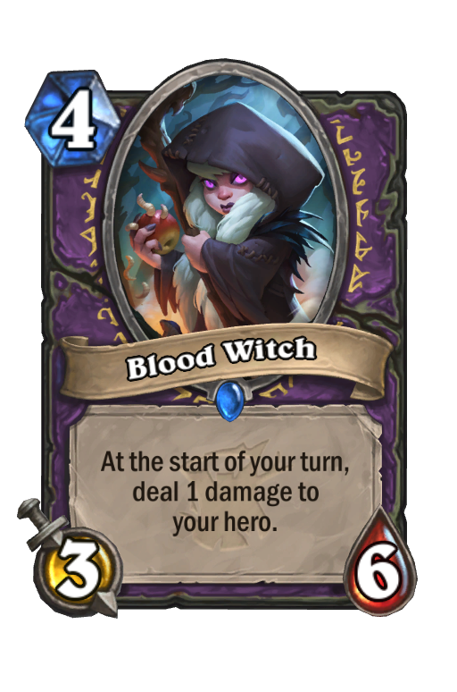 Blood Witch Hearthstone kártya