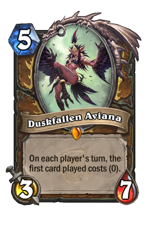 Duskfallen Aviana Hearthstone kártya