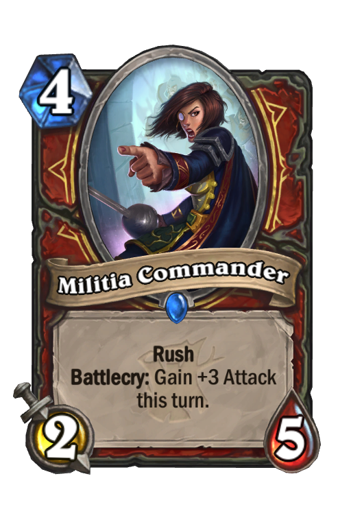 Militia Commander Hearthstone kártya