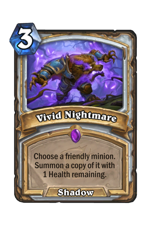 Vivid Nightmare Hearthstone kártya