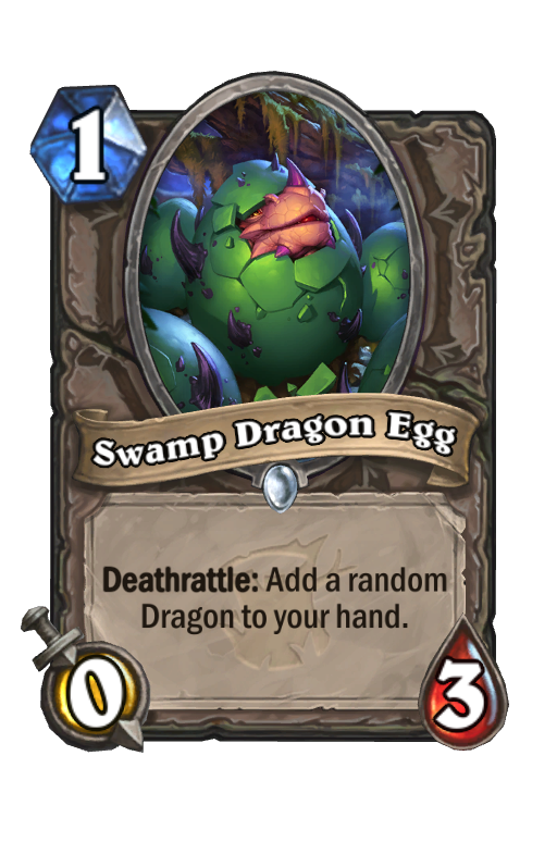 Swamp Dragon Egg Hearthstone kártya