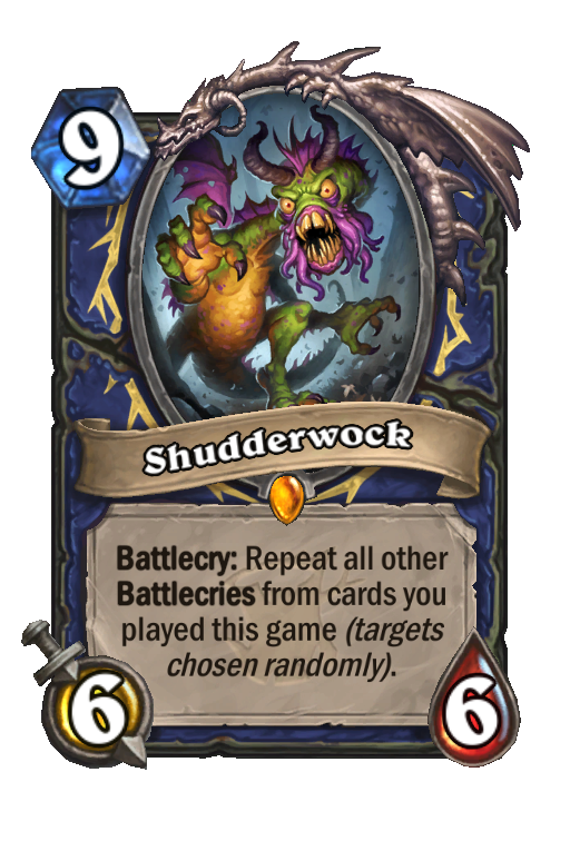 Shudderwock Hearthstone kártya