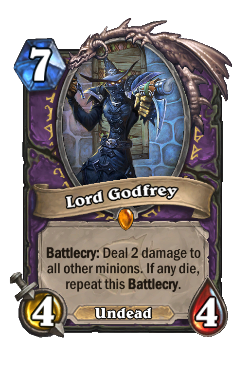 Lord Godfrey Hearthstone kártya
