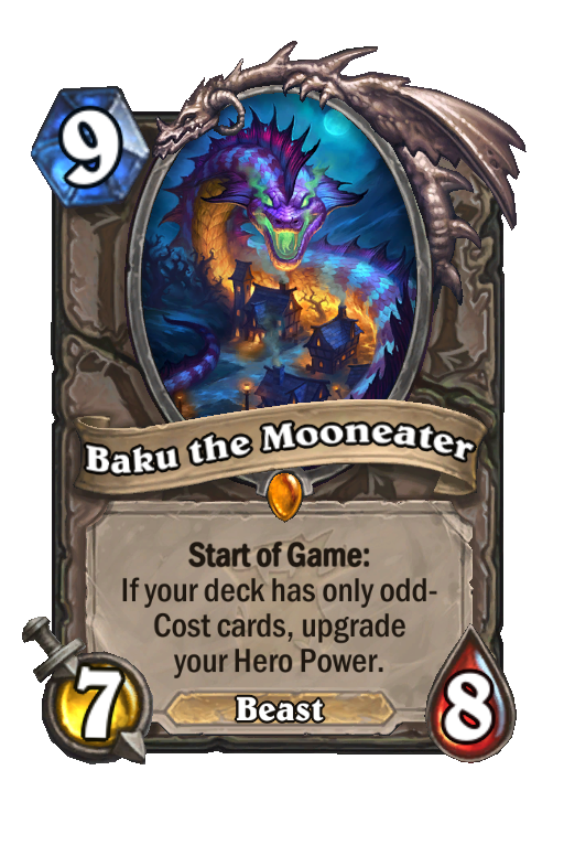 Baku the Mooneater Hearthstone kártya