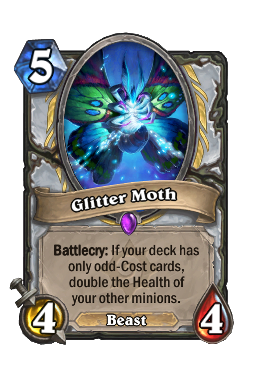 Glitter Moth Hearthstone kártya