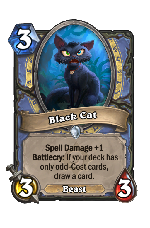 Black Cat Hearthstone kártya