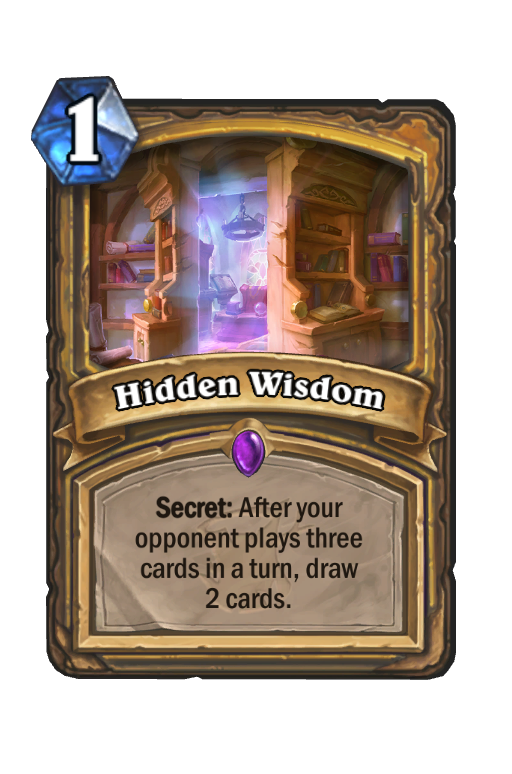 Hidden Wisdom Hearthstone kártya