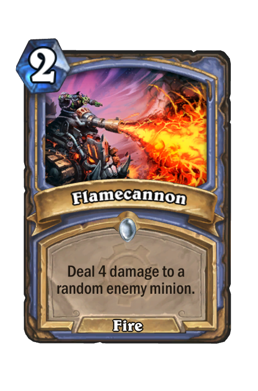 Flamecannon Hearthstone kártya