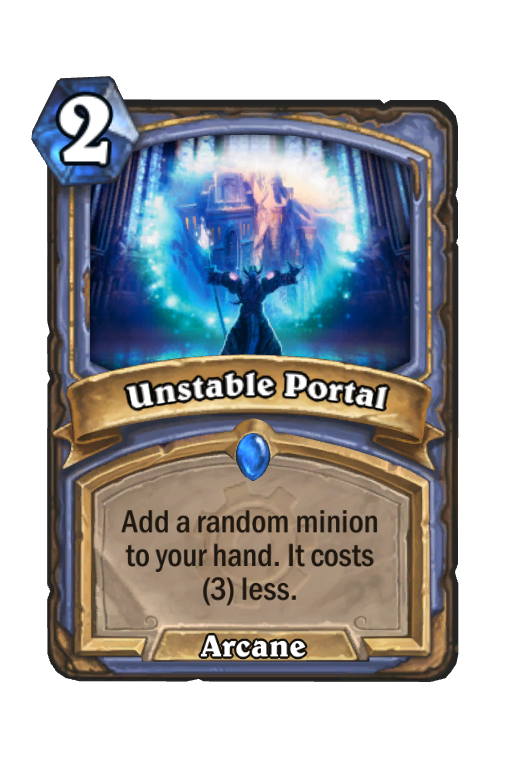 Unstable Portal Hearthstone kártya