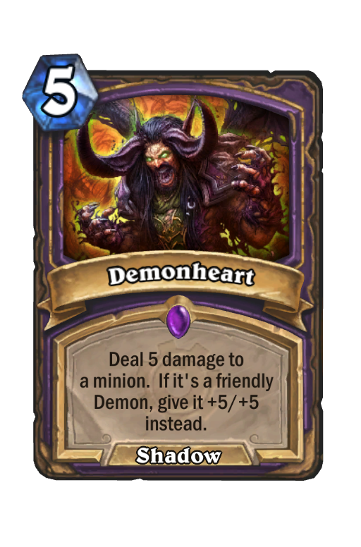 Demonheart Hearthstone kártya