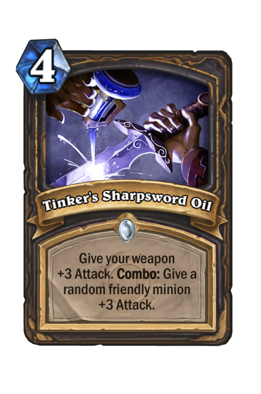 Tinker's Sharpsword Oil Hearthstone kártya
