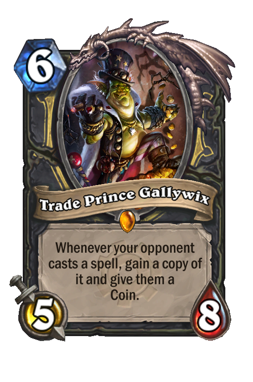 Trade Prince Gallywix Hearthstone kártya