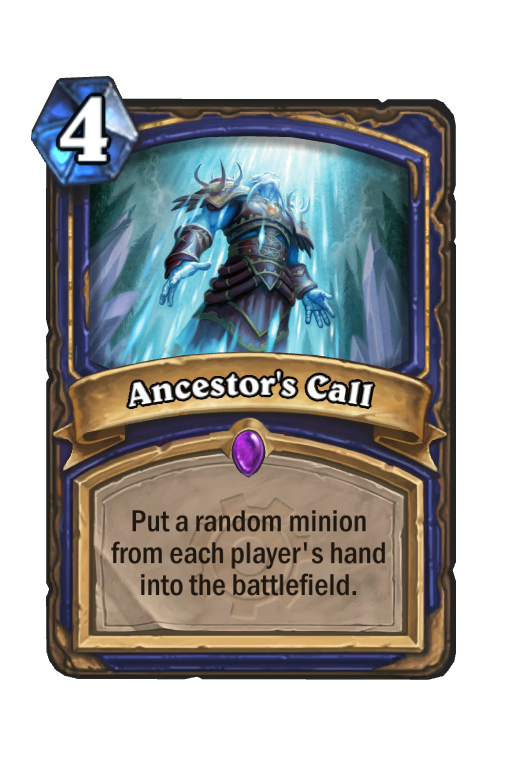 Ancestor's Call Hearthstone kártya