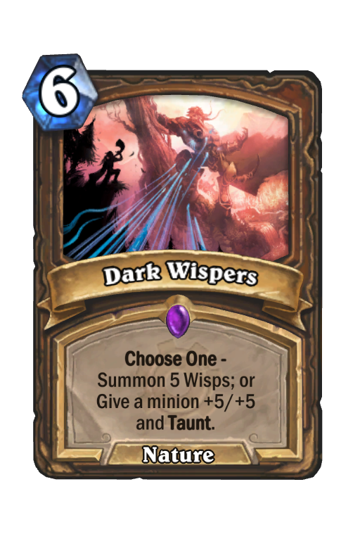 Dark Wispers Hearthstone kártya