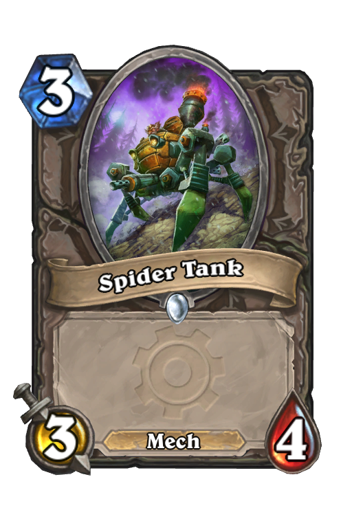 Spider Tank Hearthstone kártya
