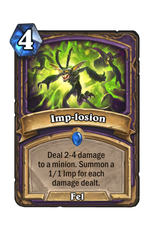 Imp-losion Hearthstone kártya