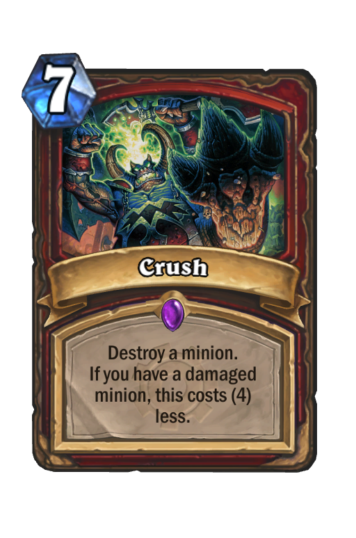 Crush Hearthstone kártya