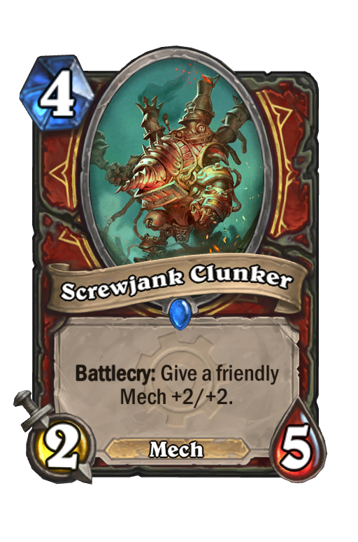 Screwjank Clunker Hearthstone kártya