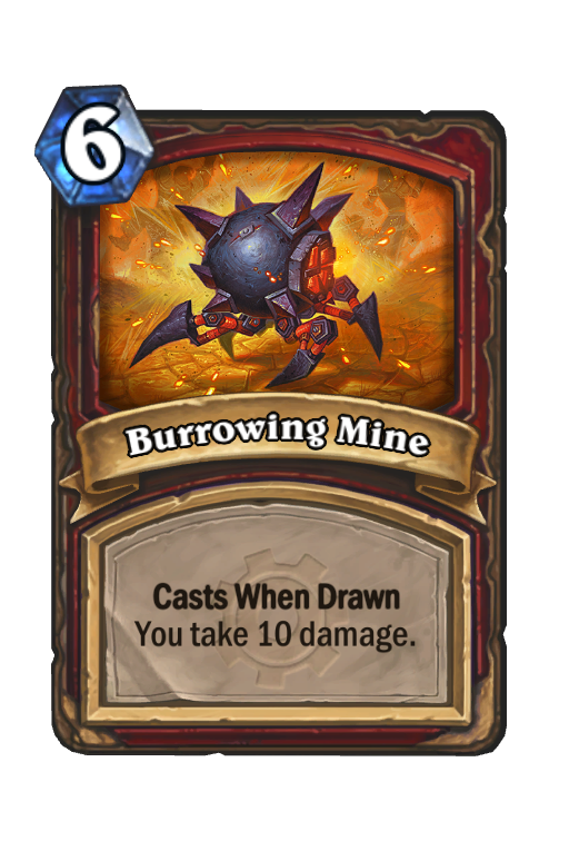 Burrowing Mine Hearthstone kártya