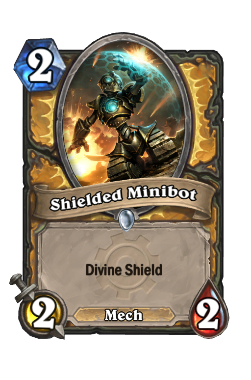 Shielded Minibot Hearthstone kártya