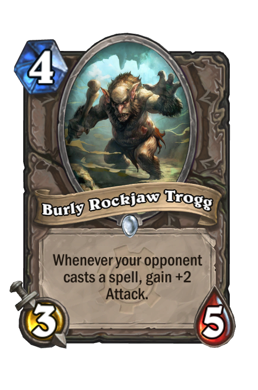 Burly Rockjaw Trogg Hearthstone kártya