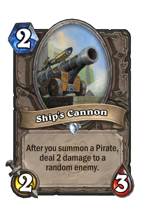 Ship's Cannon Hearthstone kártya