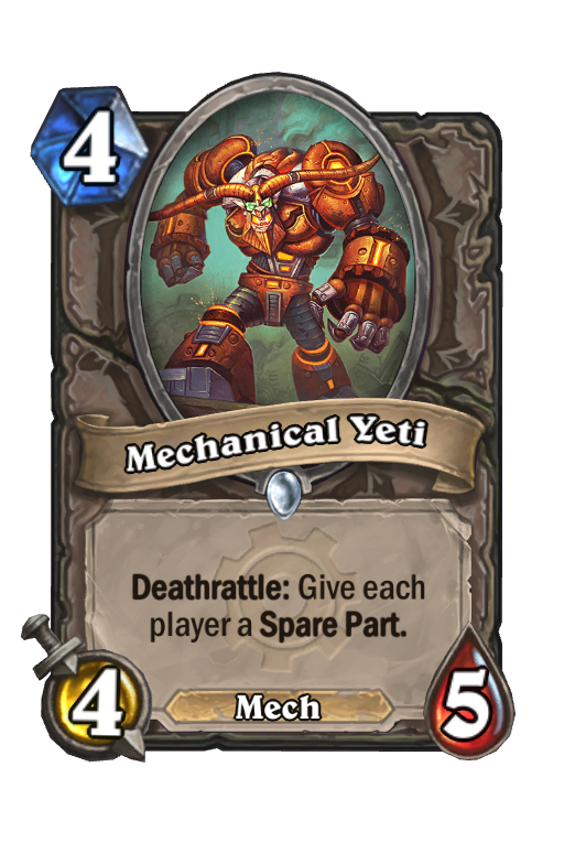 Mechanical Yeti Hearthstone kártya