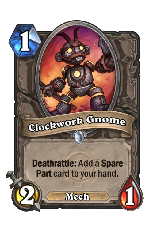 Clockwork Gnome Hearthstone kártya