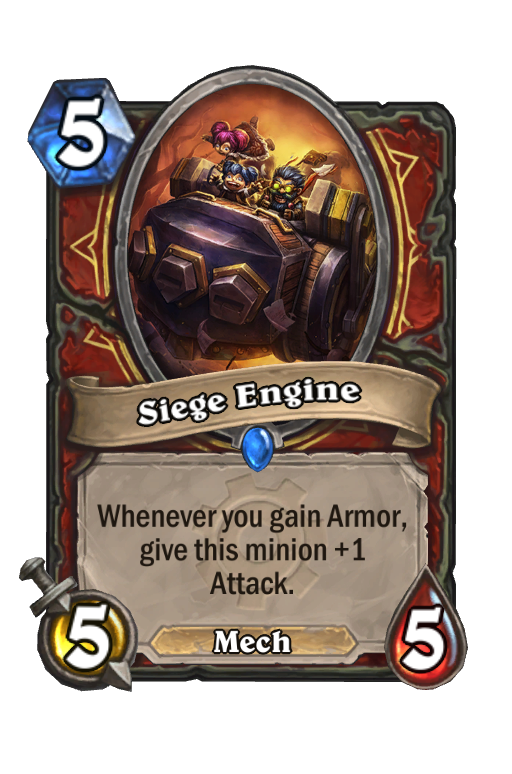 Siege Engine Hearthstone kártya