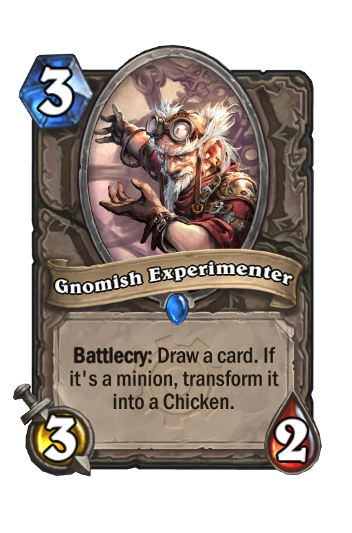 Gnomish Experimenter Hearthstone kártya