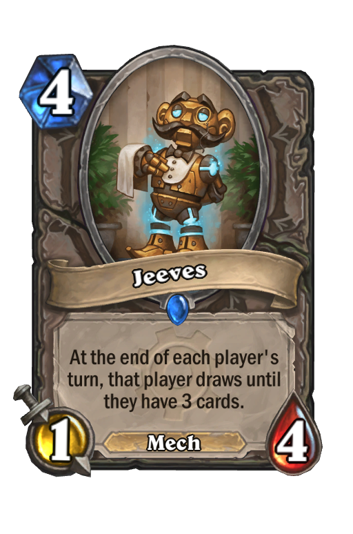 Jeeves Hearthstone kártya