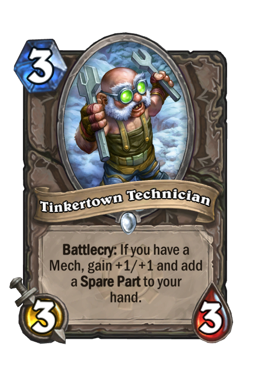 Tinkertown Technician Hearthstone kártya