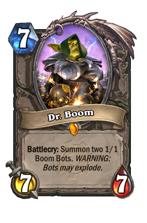Dr. Boom Hearthstone kártya