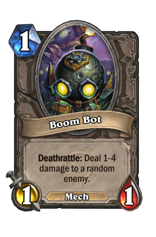 Boom Bot Hearthstone kártya