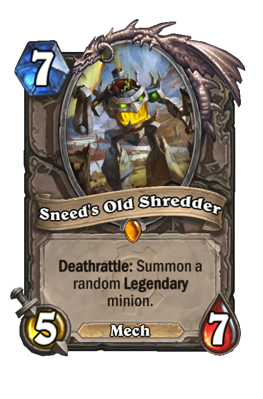 Sneed's Old Shredder Hearthstone kártya
