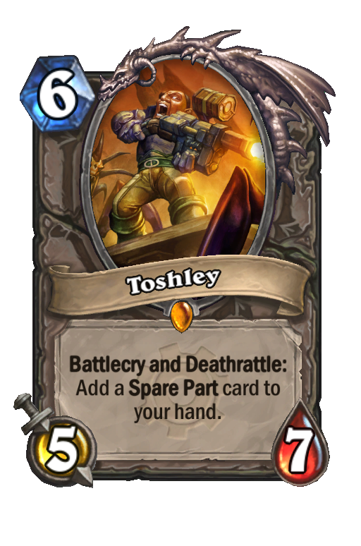 Toshley Hearthstone kártya