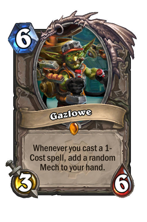 Gazlowe Hearthstone kártya
