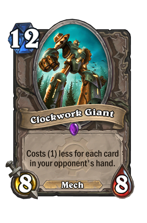 Clockwork Giant Hearthstone kártya