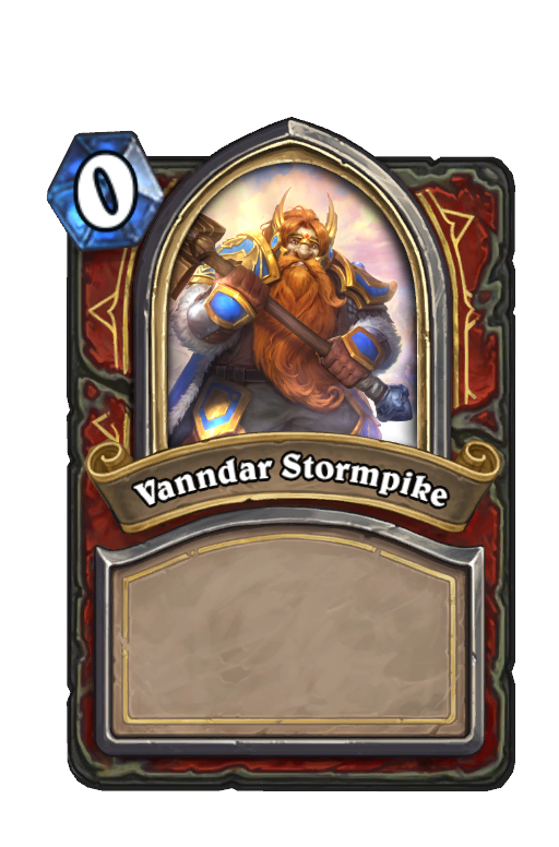 Vanndar Stormpike Hearthstone kártya