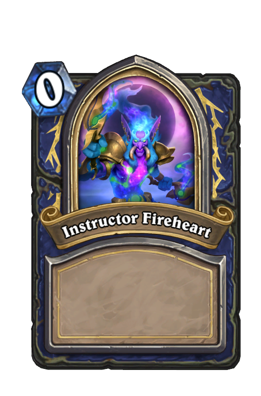 Instructor Fireheart Hearthstone kártya